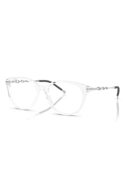 Diesel ® 54mm Oval Optical Glasses In White