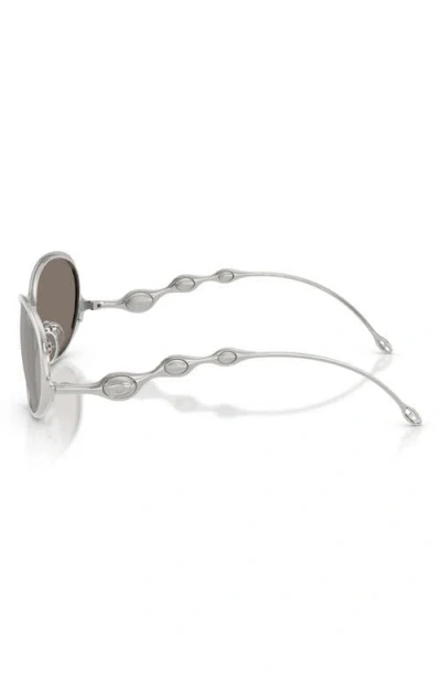 Diesel ® 56mm Oval Sunglasses In Gray