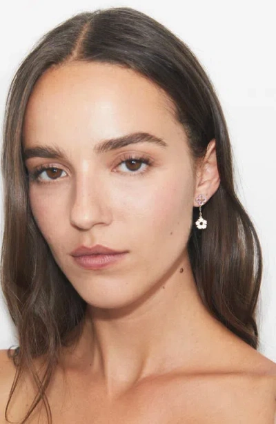 Tory Burch Forget Me Not Linear Earring In Gold