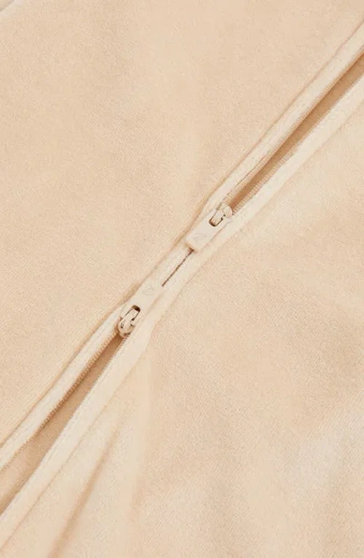 Reiss Charlie Velour Footie In Neutral