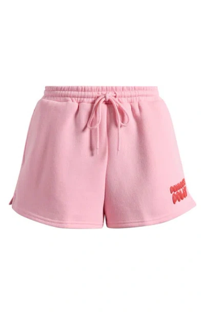 Princess Polly Cotton Blend Drawstring Sweat Shorts In Pink