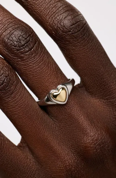 Ana Luisa Elysia Heart Ring In Silver