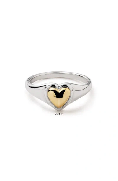Ana Luisa Elysia Heart Ring In Silver