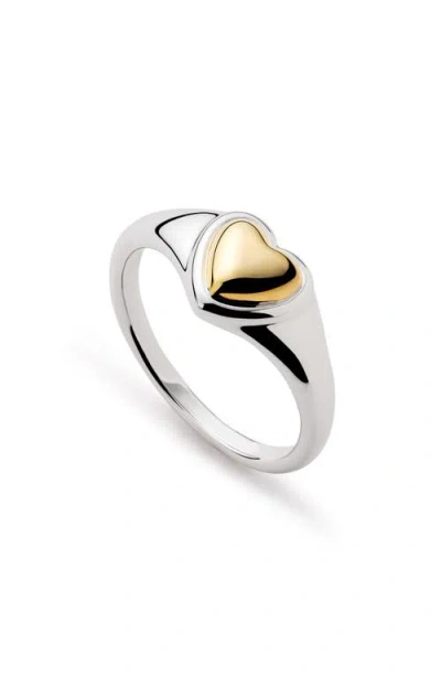 Ana Luisa Elysia Heart Ring In Silver