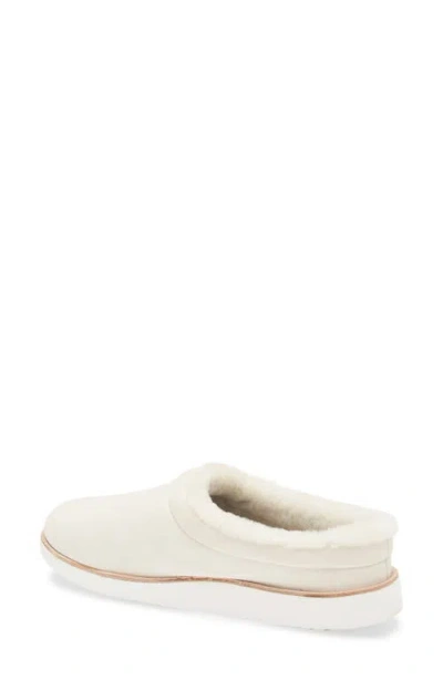 Olukai Mani Genuine Shearling Slipper In White