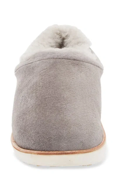 Olukai Mani Genuine Shearling Slipper In Gray