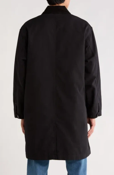 Carhartt Work In Progress Webster Cotton Canvas Coat In Black