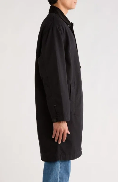 Carhartt Work In Progress Webster Cotton Canvas Coat In Black