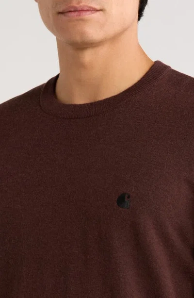 Carhartt Work In Progress Madison Lambswool Blend Sweater In Brown