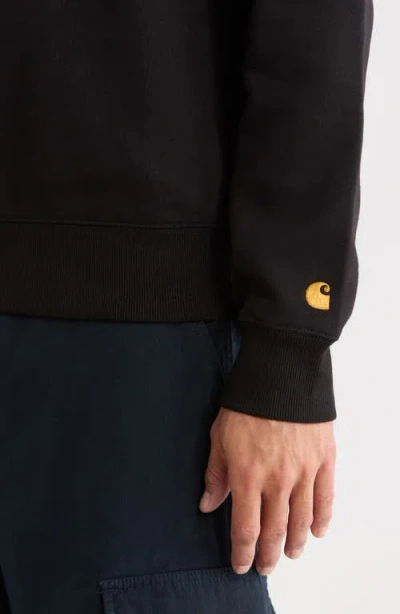 Carhartt Work In Progress Chase Crewneck Sweatshirt In Black
