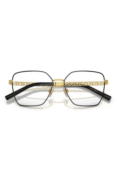 Dolce & Gabbana Dolce&gabbana 54mm Square Optical Glasses In Black
