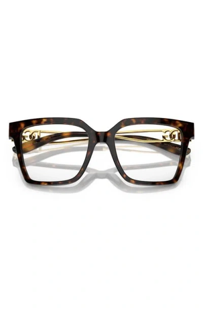 Dolce & Gabbana Dolce&gabbana 53mm Square Optical Glasses In Black