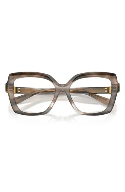 Dolce & Gabbana Dolce&gabbana 53mm Butterfly Optical Glasses In Multi