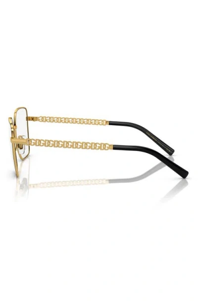 Dolce & Gabbana Dolce&gabbana 56mm Square Optical Glasses In Black