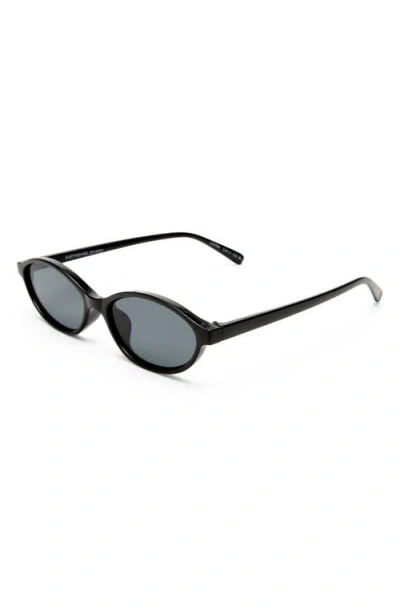 Aire Earthshine 54mm Oval Sunglasses In Black