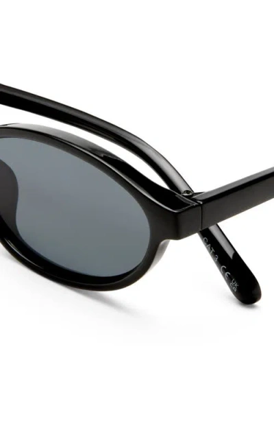Aire Earthshine 54mm Oval Sunglasses In Black