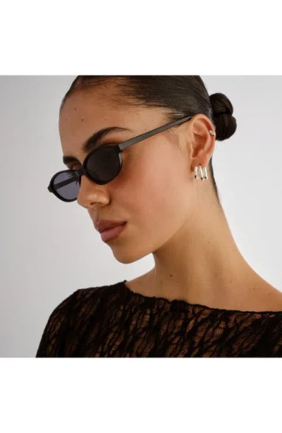 Aire Earthshine 54mm Oval Sunglasses In Black