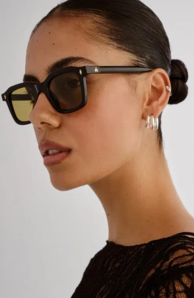 Aire Zodiac 48mm Small Square Sunglasses In Black