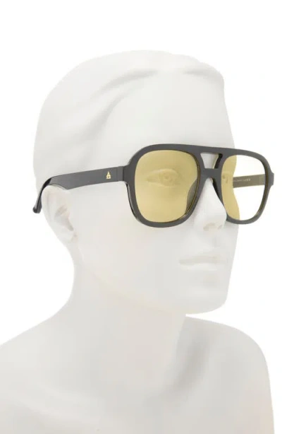 Aire Whirlpool 53mm Aviator Sunglasses In Black
