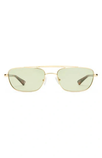 Le Specs Le Mimi 57mm Aviator Sunglasses In Green