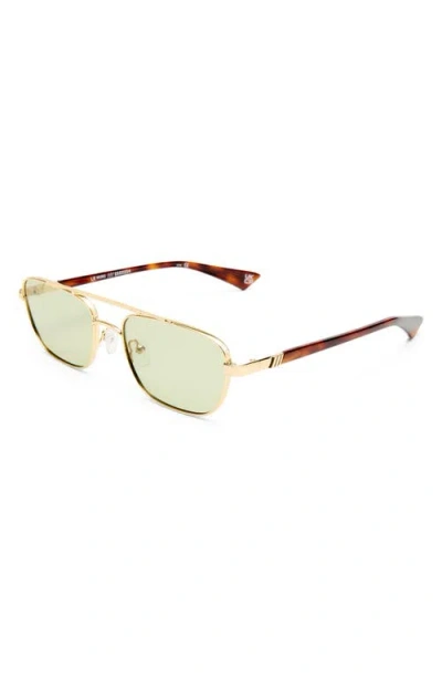 Le Specs Le Mimi 57mm Aviator Sunglasses In Green