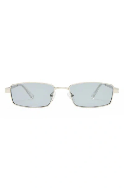 Le Specs Bizarro 56mm Rectangular Sunglasses In Gray