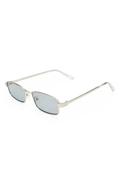 Le Specs Bizarro 56mm Rectangular Sunglasses In Gray