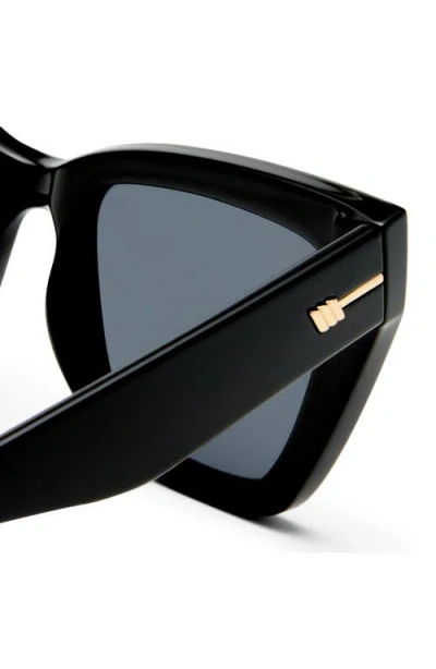 Le Specs Le Coeur 53mm Polarized Cat Eye Sunglasses In Black