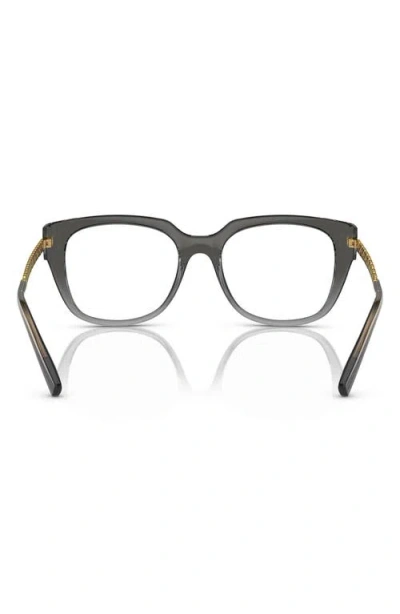 Dolce & Gabbana Dolce&gabbana 53mm Square Optical Glasses In Gray