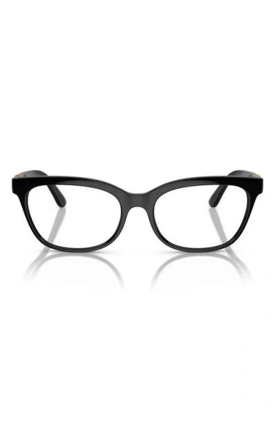 Dolce & Gabbana Dolce&gabbana 54mm Butterfly Optical Glasses In Black
