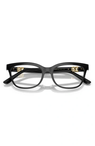 Dolce & Gabbana Dolce&gabbana 54mm Butterfly Optical Glasses In Black