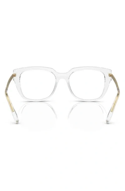 Dolce & Gabbana Dolce&gabbana 53mm Square Optical Glasses In Transparent