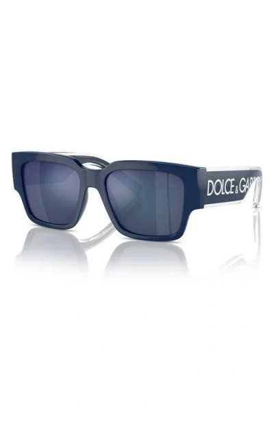 Dolce & Gabbana Square-frame Sunglasses In Blue