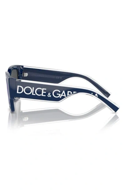 Dolce & Gabbana Square-frame Sunglasses In Blue