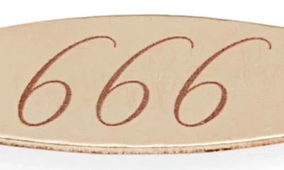 Set & Stones Engraved Angel Number Bracelet In Gold