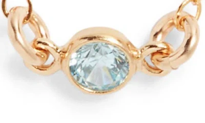 Set & Stones Birthstone Station Necklace In Burgundy