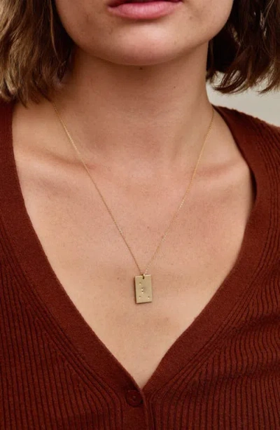 Set & Stones Zodiac Constellation Pendant Necklace In Gold