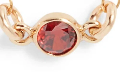 Set & Stones Birthstone Station Necklace In Gold