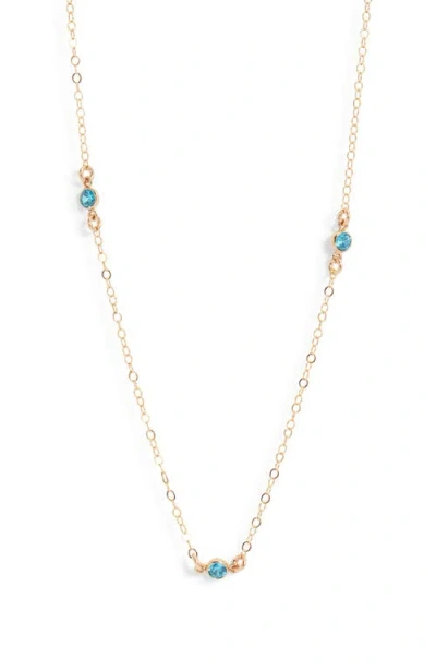 Set & Stones Birthstone Station Necklace In Multi