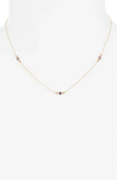Set & Stones Birthstone Station Necklace In Multi