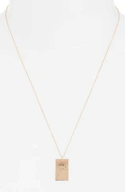 Set & Stones Zodiac Constellation Pendant Necklace In Neutral