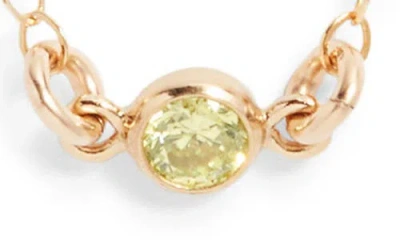 Set & Stones Birthstone Station Necklace In Burgundy