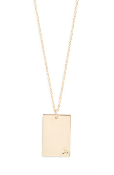 Set & Stones Goldie Zodiac Pendant Necklace In Neutral