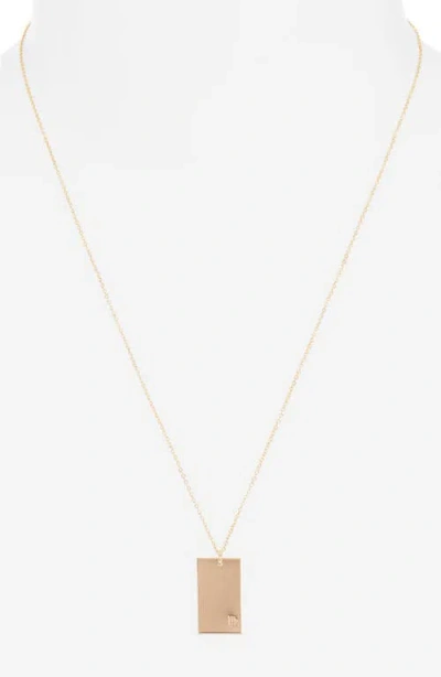 Set & Stones Goldie Zodiac Pendant Necklace In Gray