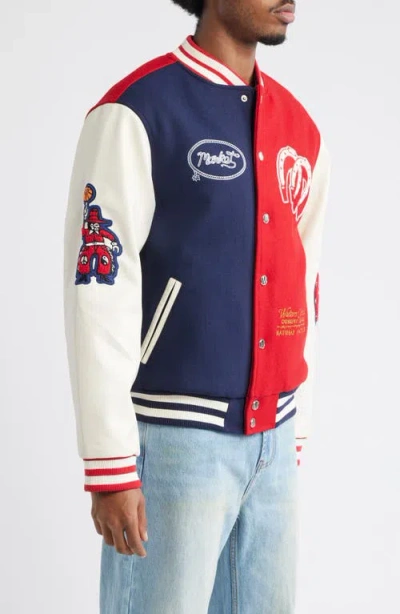 Market Old West Varsity Jacket In Blue