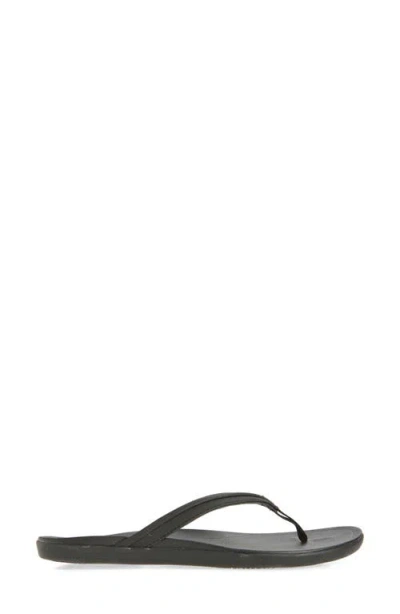 Olukai Ho'ōpio Mālua Flip Flop In Black