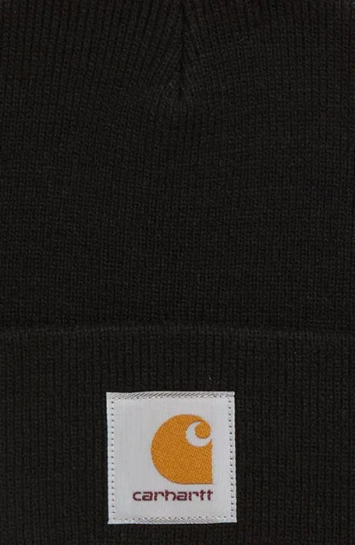 Carhartt Work In Progress Schooling Beanie In Black