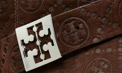 Tory Burch Mellow Genuine Shearling Lined Platform Boot In Brown