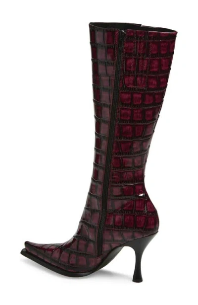 Jeffrey Campbell Stunna Boot In Burgundy
