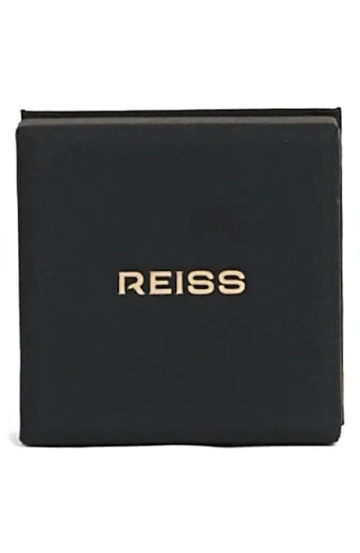 Reiss Crista Crystal & Enamel Drop Earrings In Gold